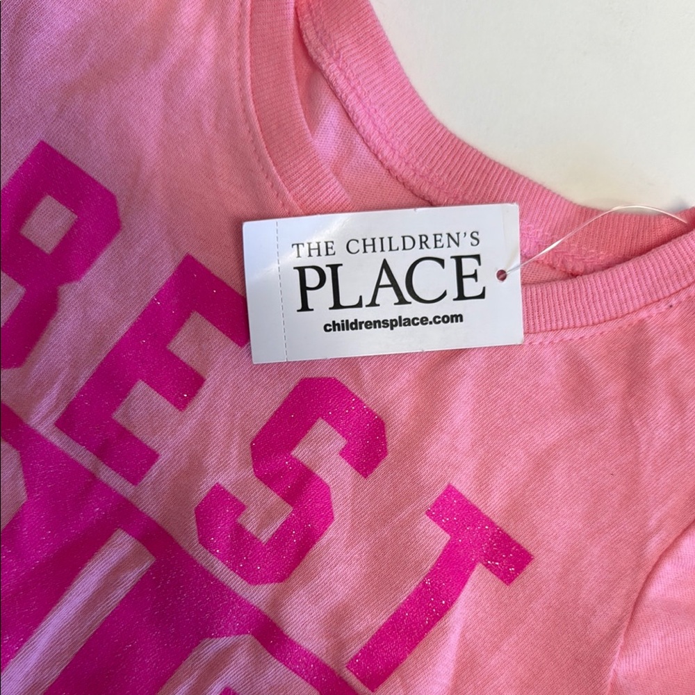 The Children's Place Pink Short Sleeve Tee Best Sis Ever - Picture 2 of 4